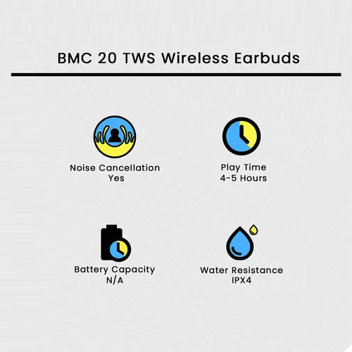 BMC 20 TWS Wireless Earbuds